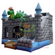 inflatable castle slide dinosaur